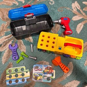Kids Tool Set with Drill and Toolbox
